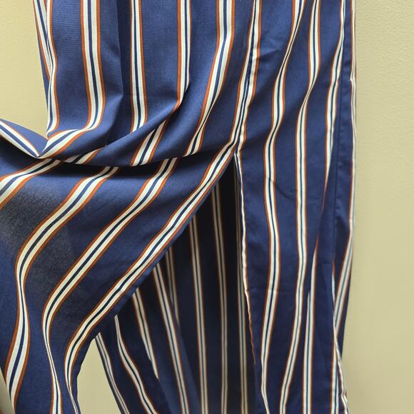 Altar'd State Striped Maxi Dress Side Slits Blue Multicolor Size Small Nautical - Picture 3 of 7